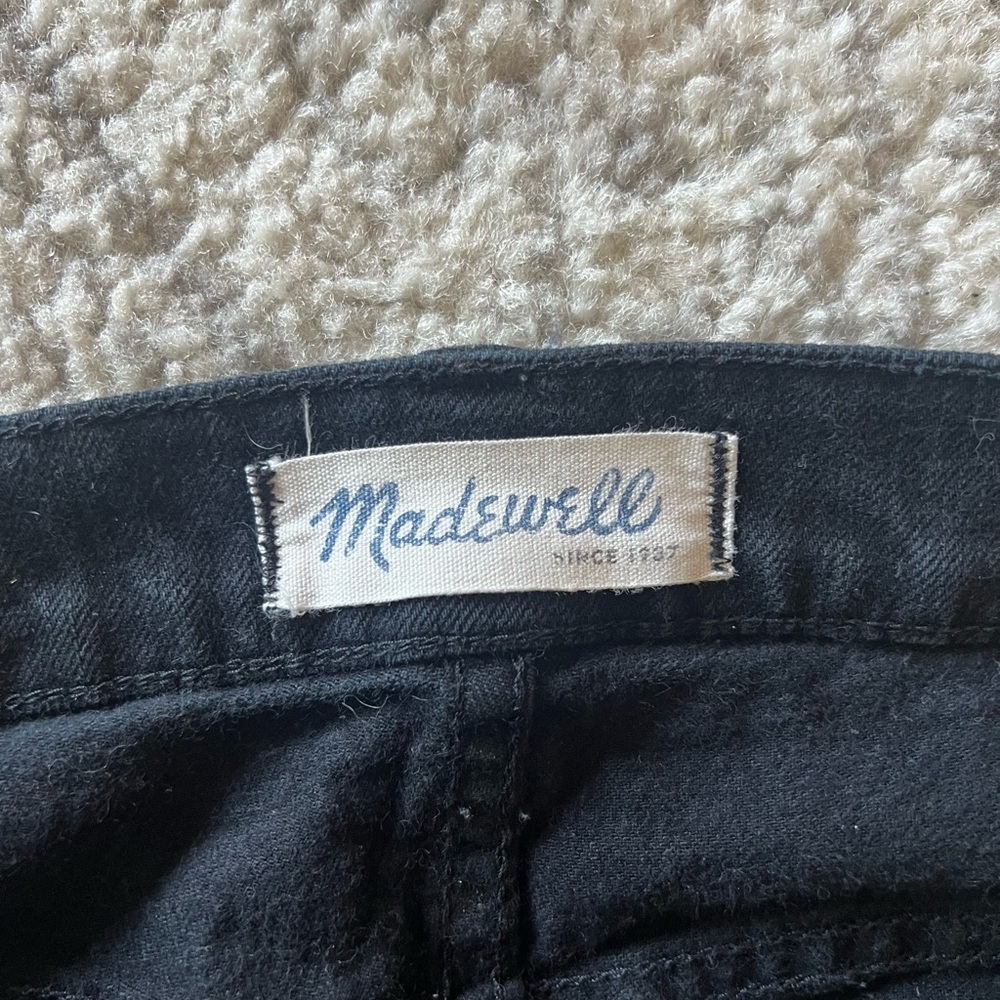 Madewell Charcoal Denim Jeans Shorts High Rise